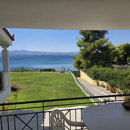 Villa Evia Blue Paradise, Sea Front, Beachfront Villa, Frontline Villa, Eretria, Evia, Greece Chalkís